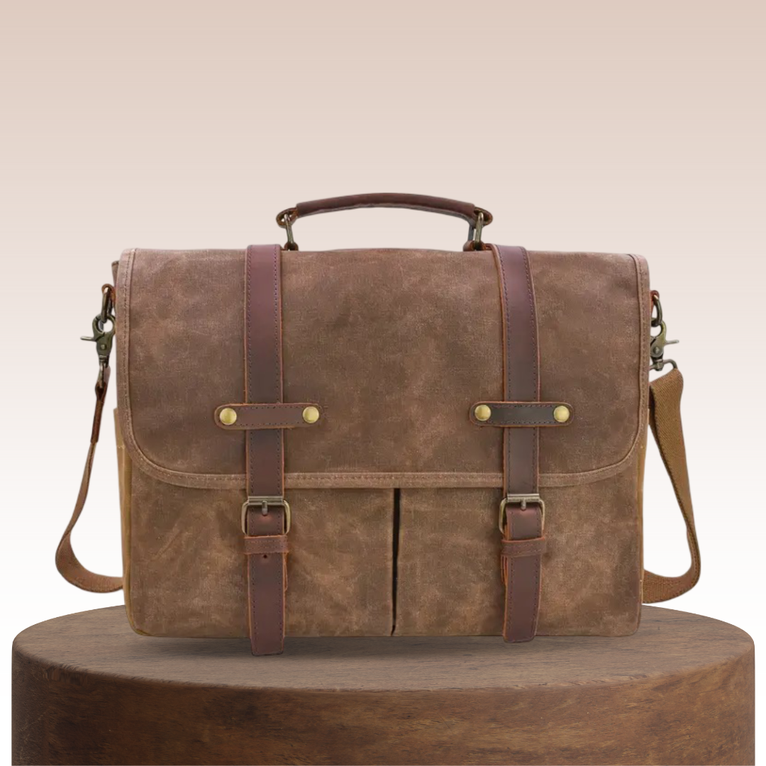 Bennett Messenger with Leather Straps