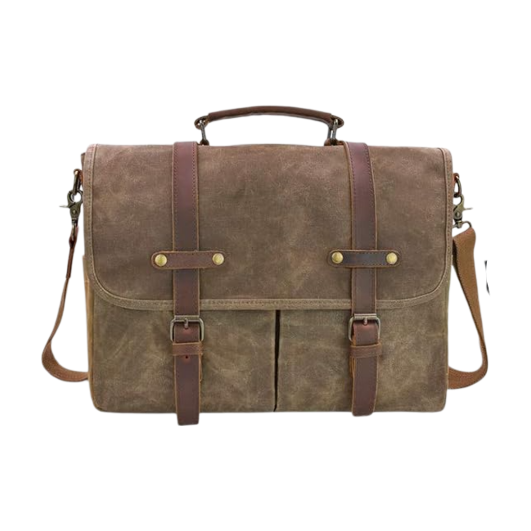 Bennett Messenger with Leather Straps