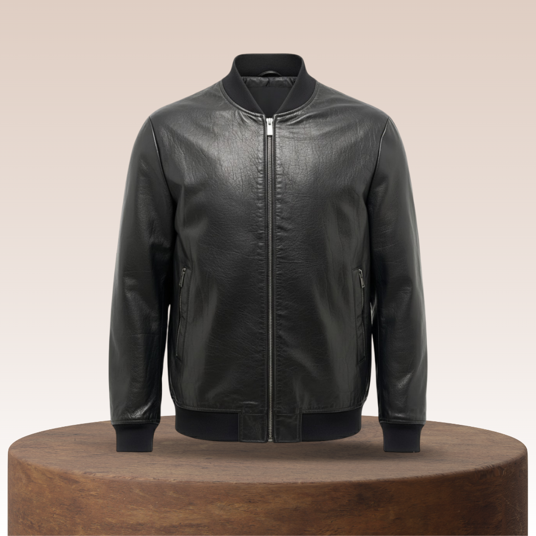 Raymund Bomber Leather Jacket