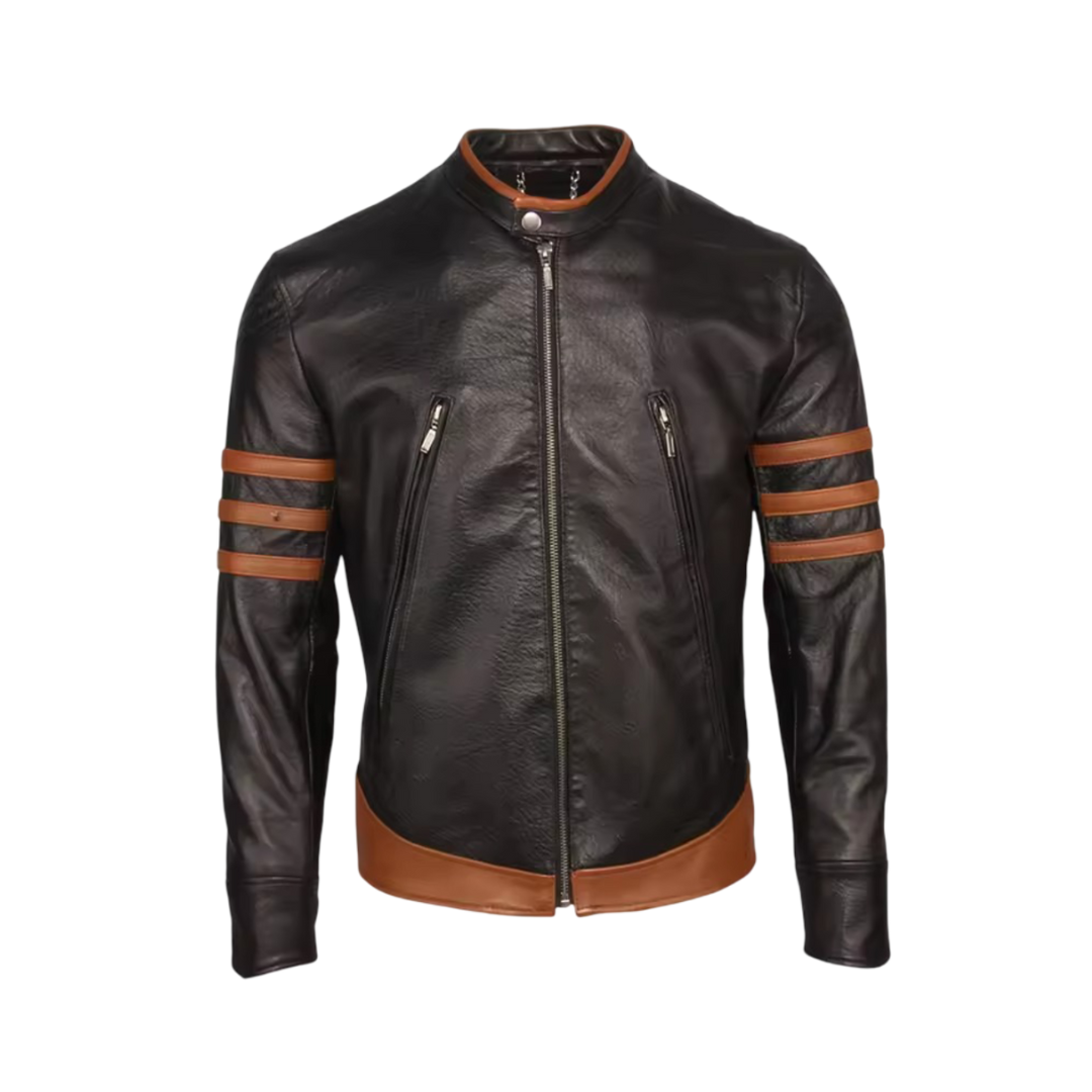 Evan Wolverine Motorcycle Leather Jacket