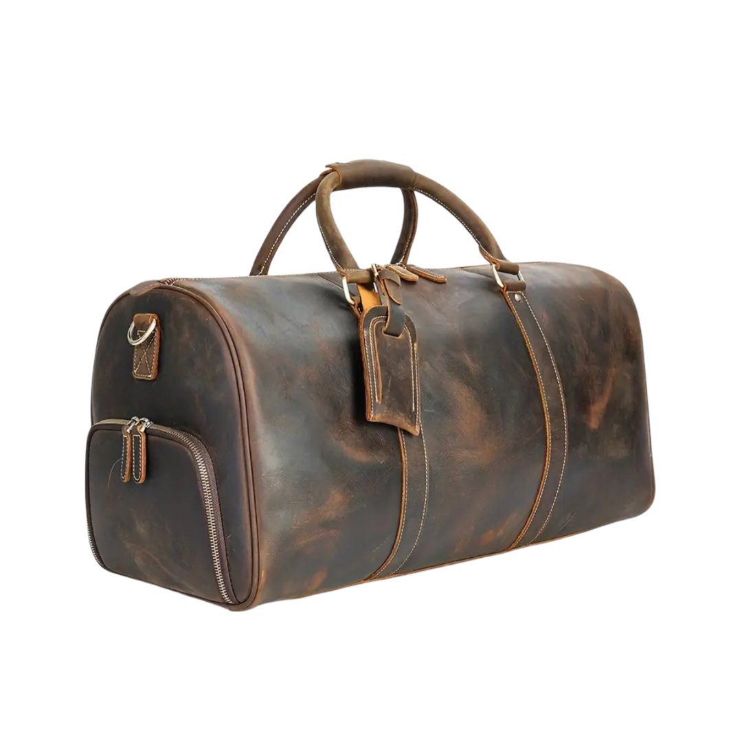 Arden Classic Leather Duffel Tote