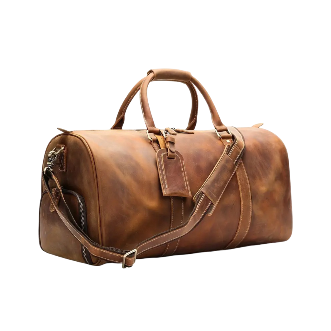 Arden Classic Leather Duffel Tote