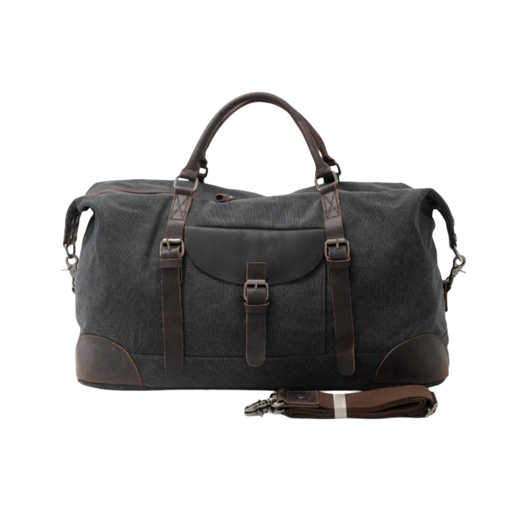 Francis Vintage Rugged Leather Duffel Bag