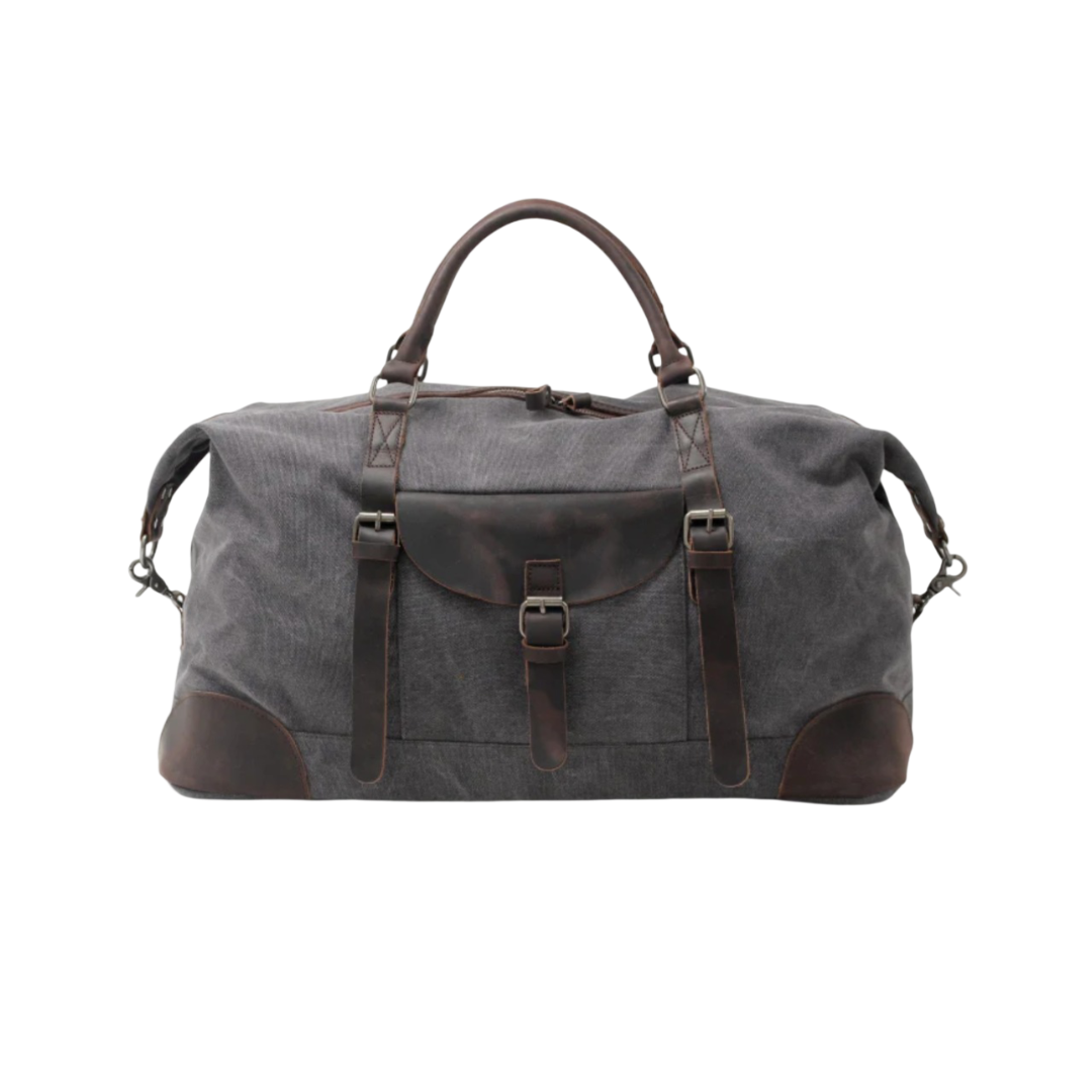 Francis Vintage Rugged Leather Duffel Bag