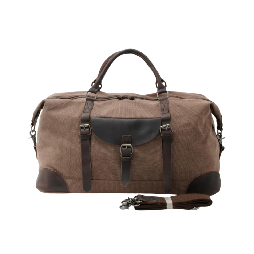 Francis Vintage Rugged Leather Duffel Bag