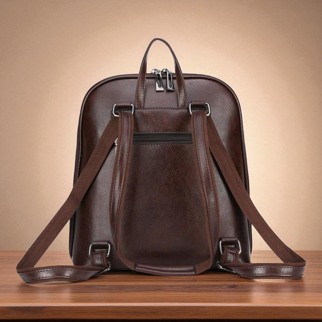 Classic double zip backpack - elegant design