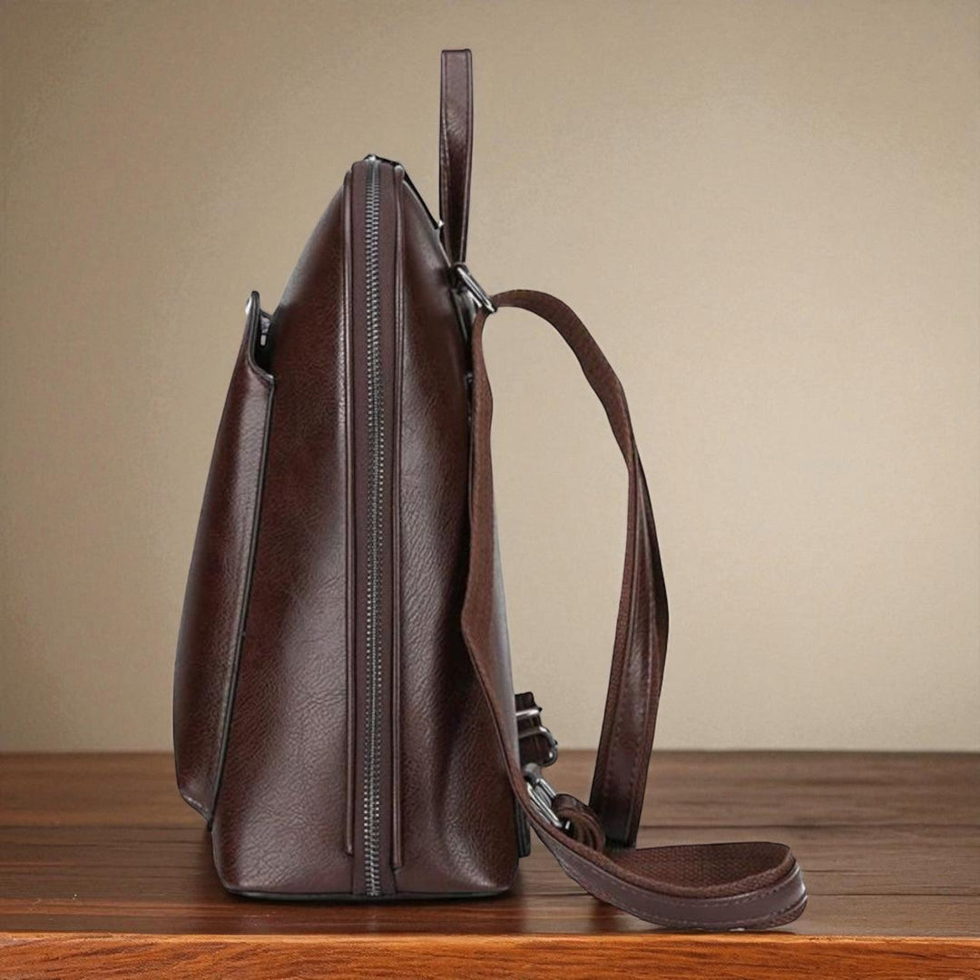 Classic double zip backpack - elegant design