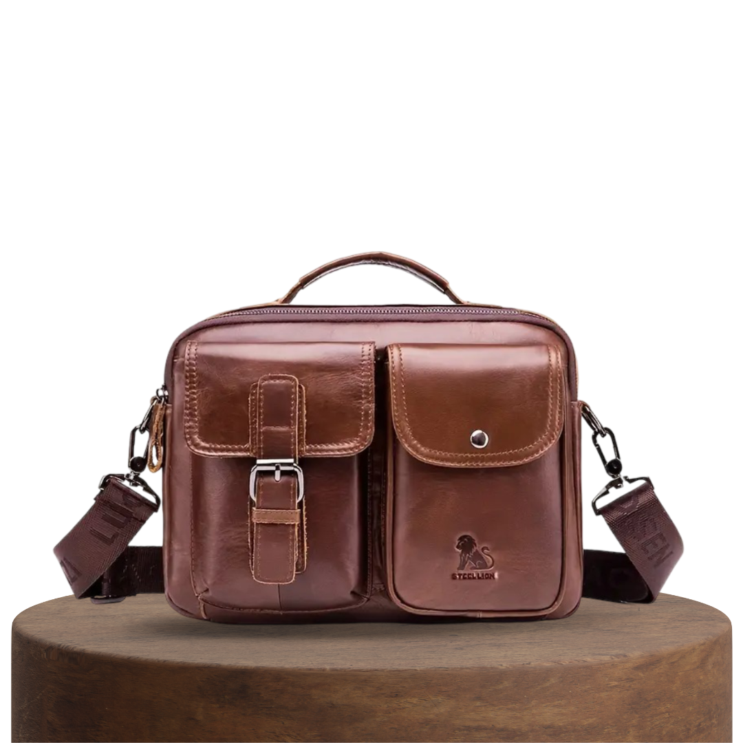 Zanele's Classic Leather Shoulder Bag
