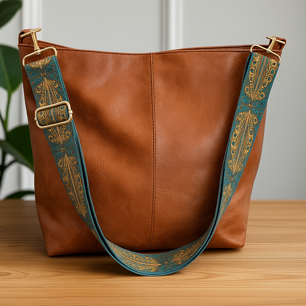 Charming vintage leather shoulder bag | Tamar's Vintage Charm