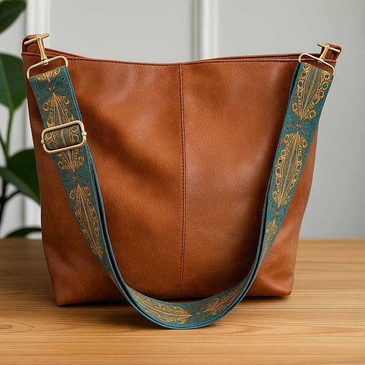 Charming vintage leather shoulder bag | Tamar's Vintage Charm