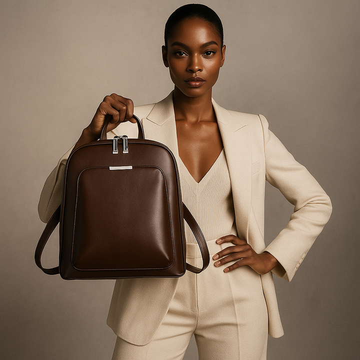 Classic double zip backpack - elegant design