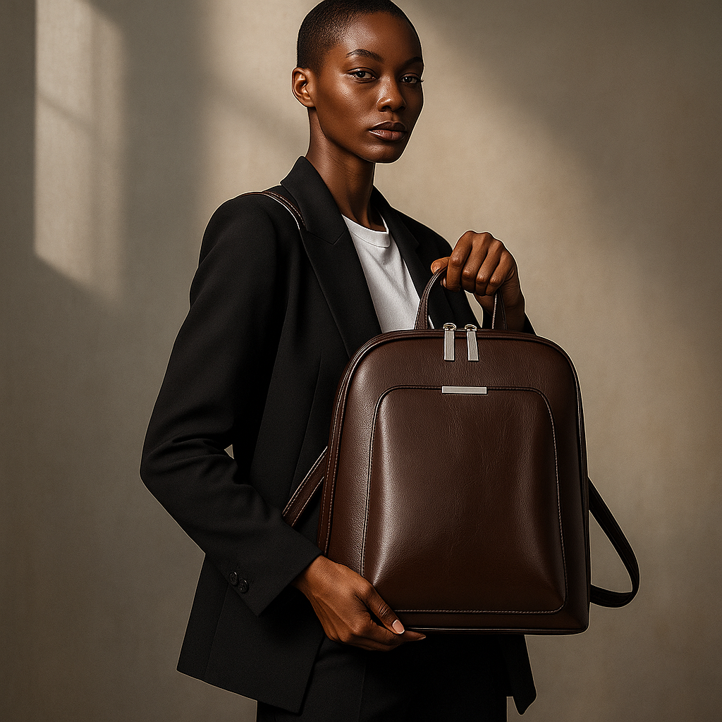 Classic double zip backpack - elegant design