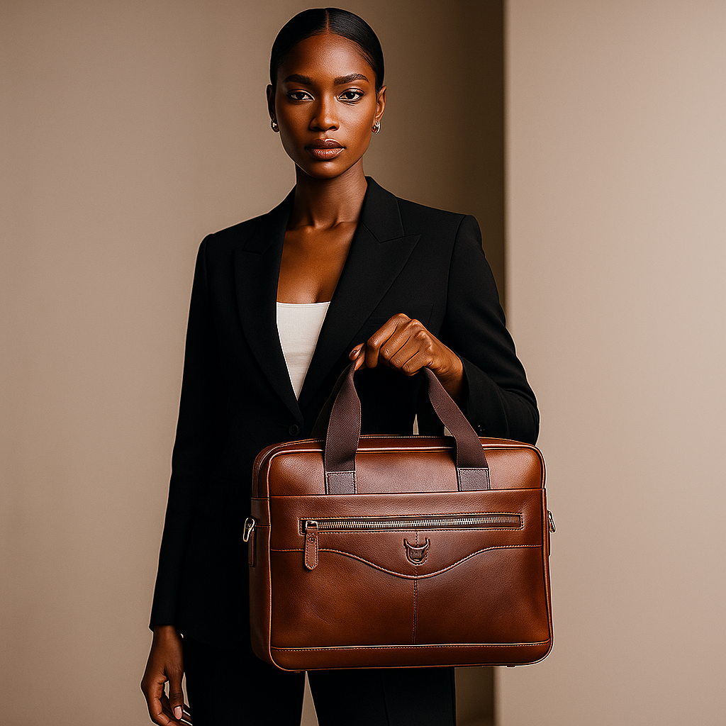 Jacob | Leather Spacious Briefcase Messenger Bag