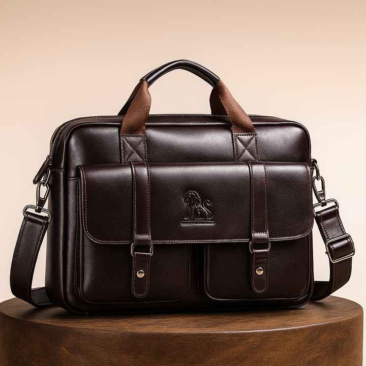 Sterling - Polished Leather Briefcase