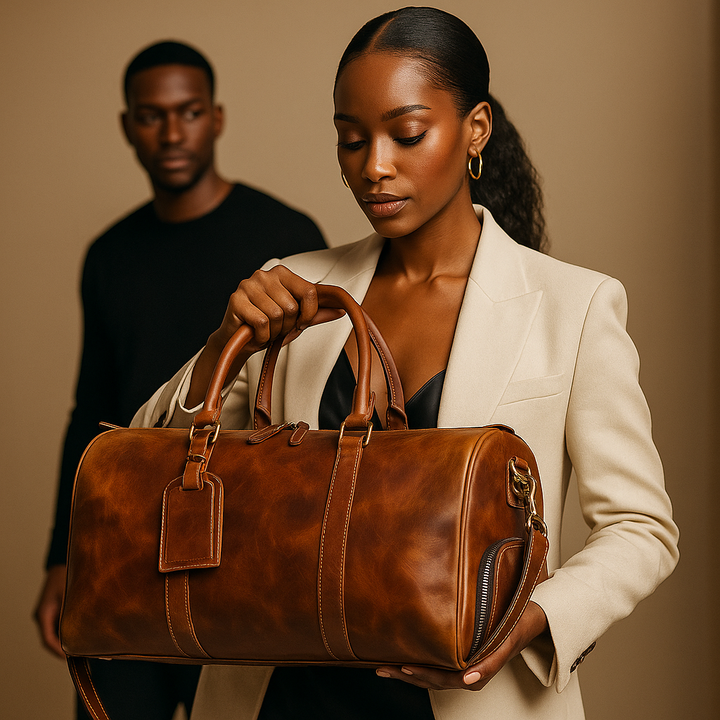 Arden | Classic Leather Duffel Tote