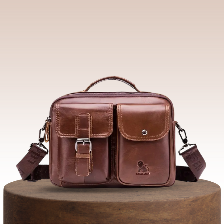 Zanele's Classic Leather Shoulder Bag