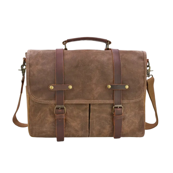 Bennett Vintage Messenger with Leather Straps