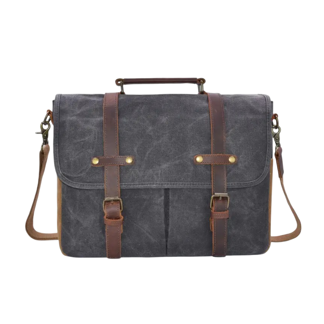 Bennett Vintage Messenger with Leather Straps