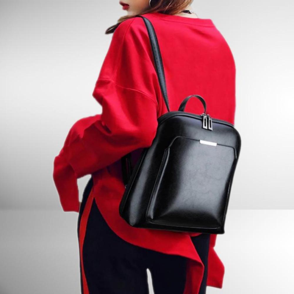 Classic double zip backpack - elegant design