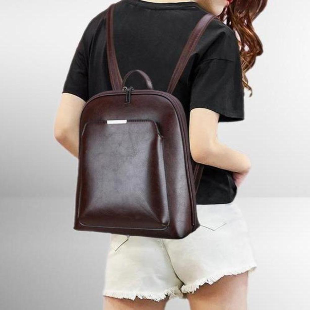 Classic double zip backpack - elegant design