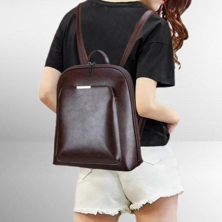 Classic double zip backpack - elegant design
