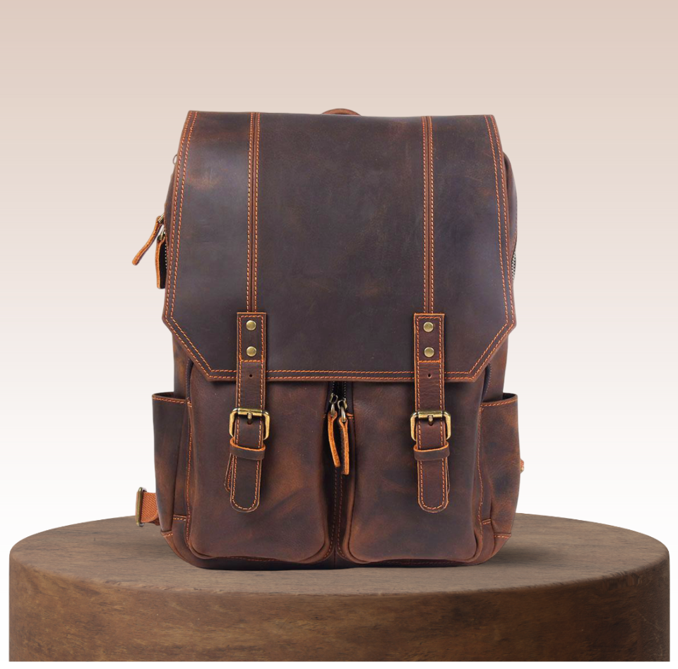 Biefeld Vintage-Style Backpack